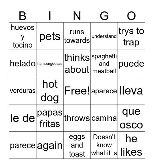 Winston Bingo Card