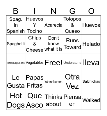 Winston Bingo Card