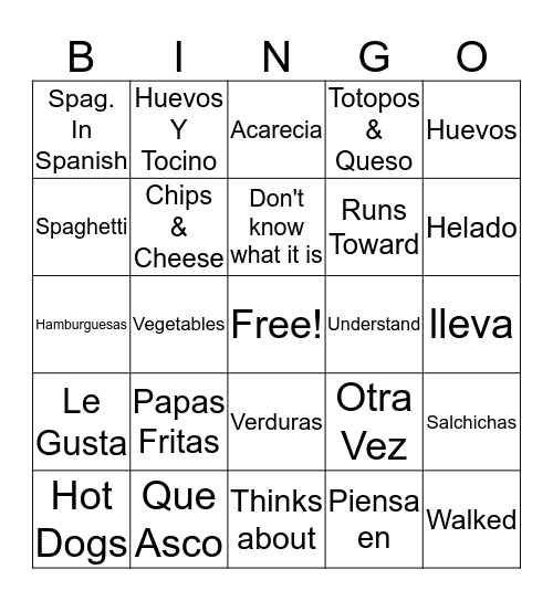 Winston Bingo Card