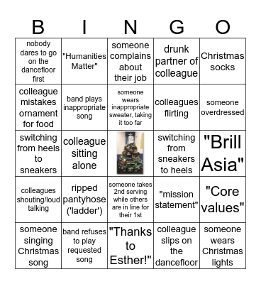 Brill Christmas Bingo Card