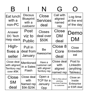 PC EOQ Bingo Card