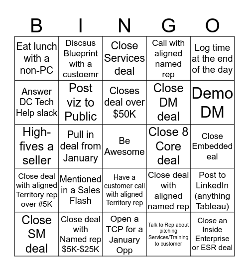 PC EOQ Bingo Card