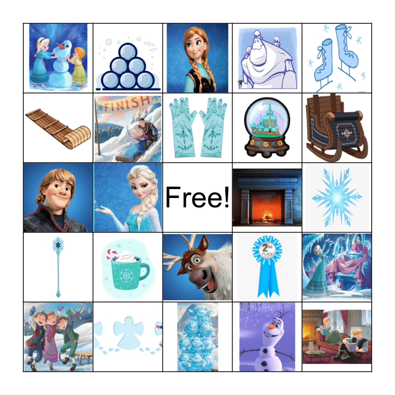 frozen bingo game