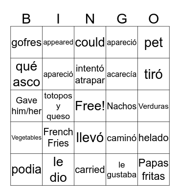 Winston Bingo Card
