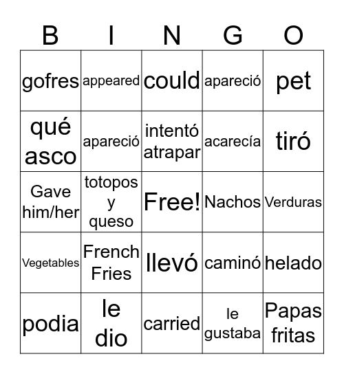 Winston Bingo Card