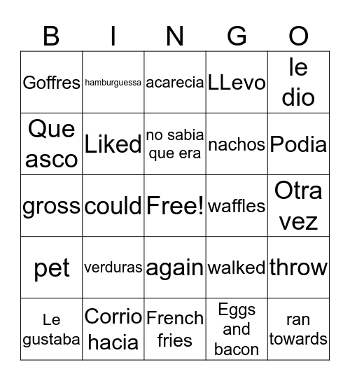 Winston Bingo Card