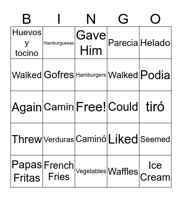 Winston Bingo Card