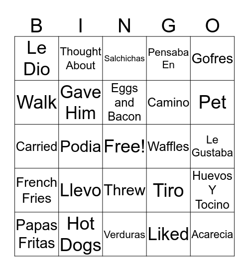 Winston Bingo Card