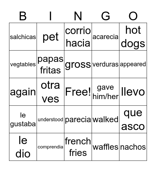 Winston Bingo Card