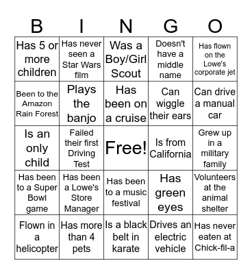 PRO & SERVICES BINGO Card