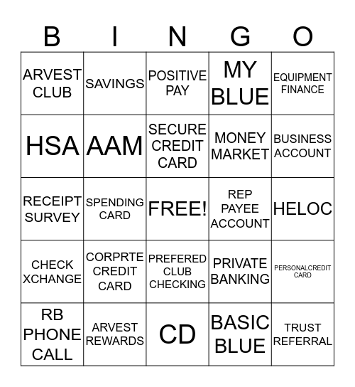 Referral Bingo Card