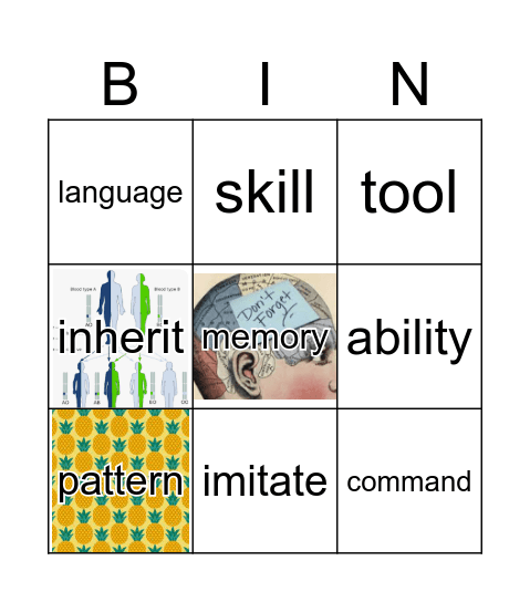 GR4 Unit2 Part2 REACH Bingo Card