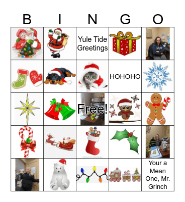 Holiday Bingo Card