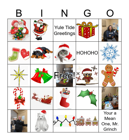 Holiday Bingo Card