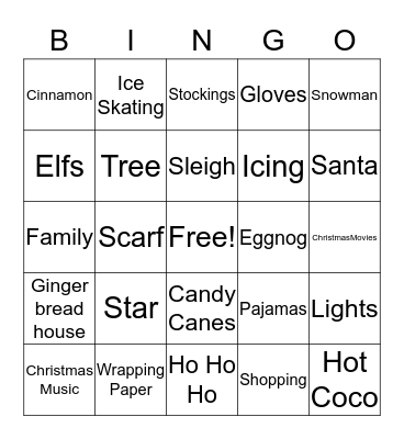 Christmas BINGO Card