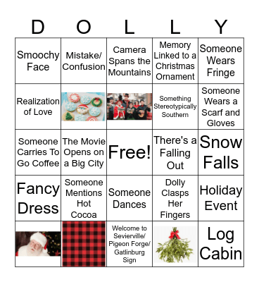 Holly Dolly Bingo Card