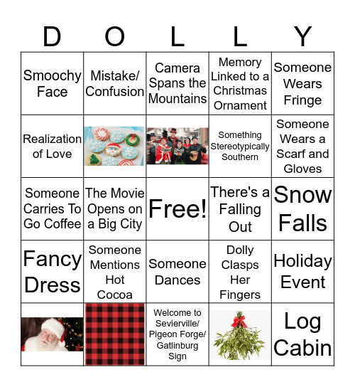 Holly Dolly Bingo Card