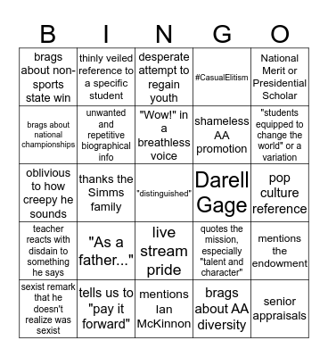 Watson Bingo 2k14 Bingo Card