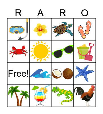 FAMILY RARO BINGO Card