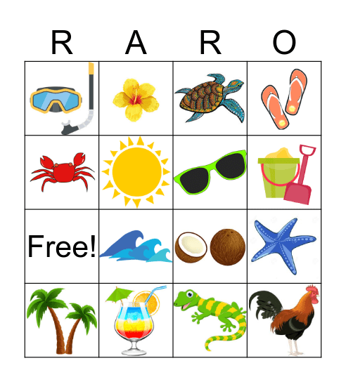 FAMILY RARO BINGO Card