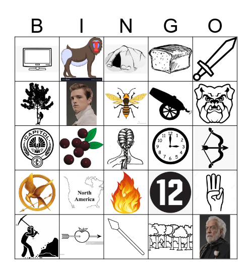 Hunger Games  Bingo Card