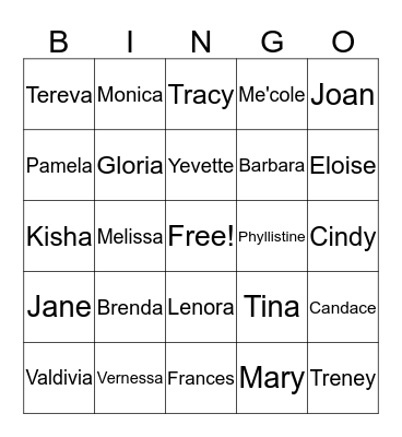 Delta Candy Cane Bingo Card