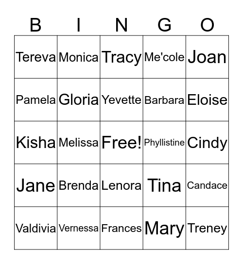 Delta Candy Cane Bingo Card