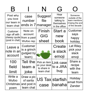 Wufoo Bingo Card