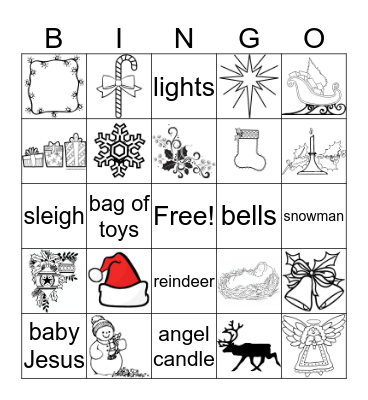 CHRISTMAS Bingo Card