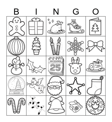 Christmas Bingo Card