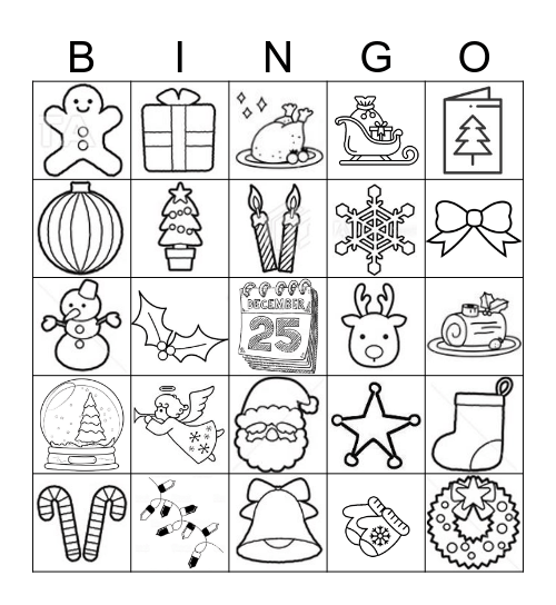 Christmas Bingo Card