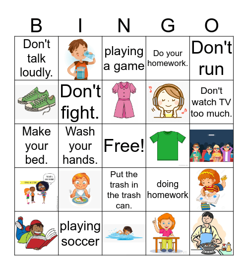 What are you doing? AND Wash your hands. Bingo Card
