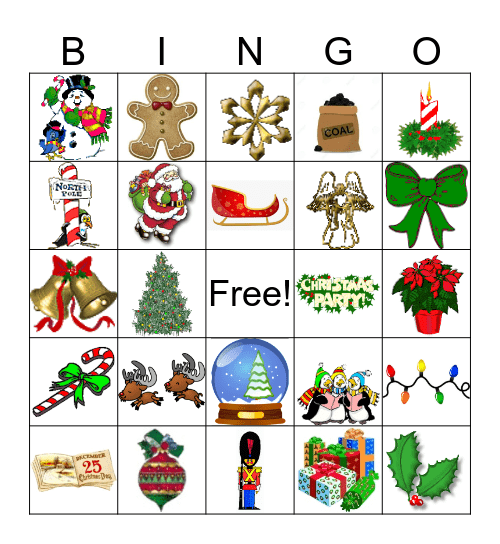Holiday Breakfast Bingo Card