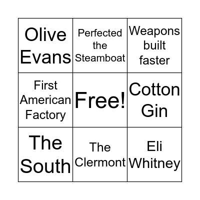 Chapter 7 Bingo Card