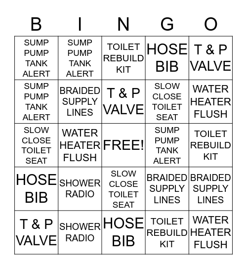 PRECISION BINGO Card