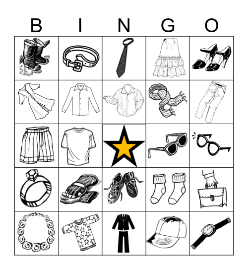 clothing-bingo-card