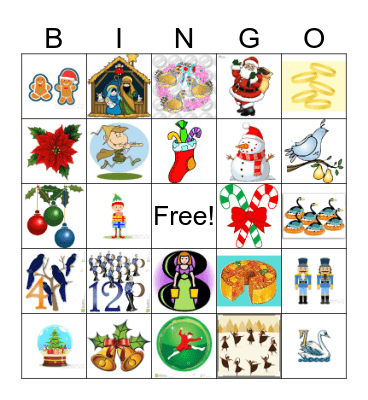 Holiday Bingo Card