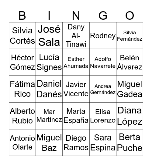 DLA Piper Christmas Bingo Card