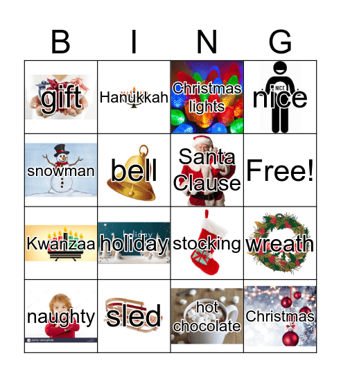 Christmas Bingo Card