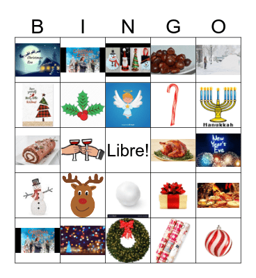 Le Noël Bingo Card