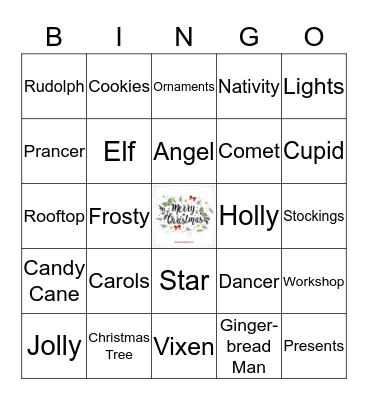 CHRISTMAS BINGO Card