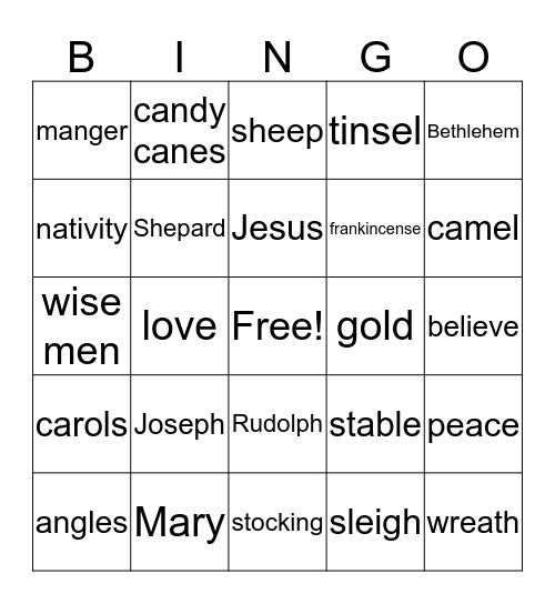 Extra Bingo Card