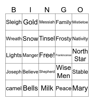 LENA Bingo Card