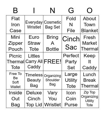 Thirty-One  Bingo Card