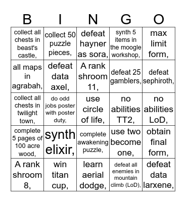 KH2FM Bingo Card