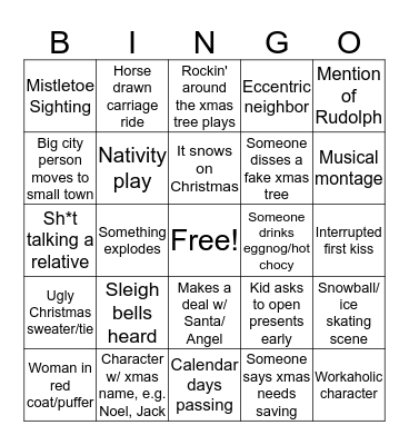 Christmas Bingo Card