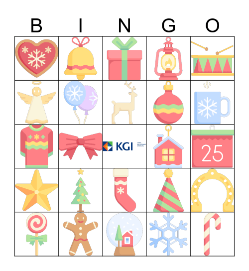 KGI GET LUCKY Bingo Card