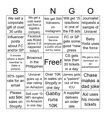 12 Days of Xmas Bingo - Card 2 Bingo Card