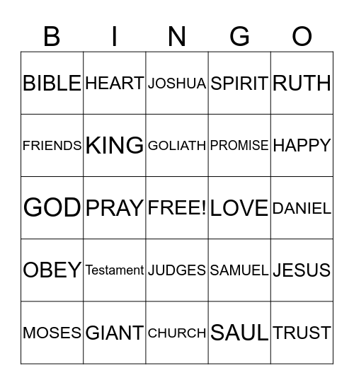 DANIEL Bingo Card