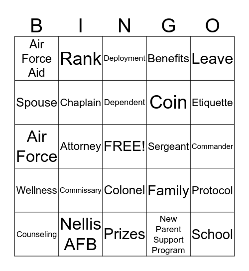 HEARTLINK Bingo Card